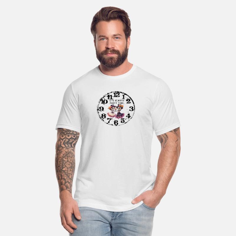 It's Always Party Time Clock Face Grunge Distress