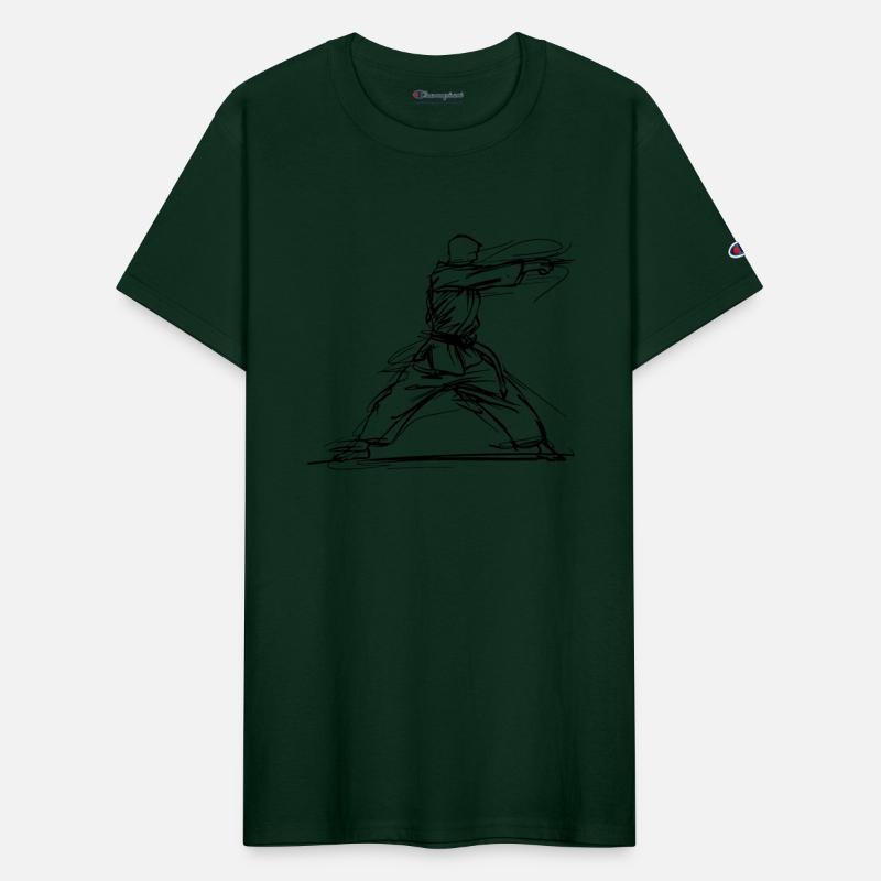 Karateka One Line Drawing