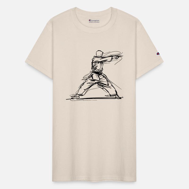 Karateka One Line Drawing