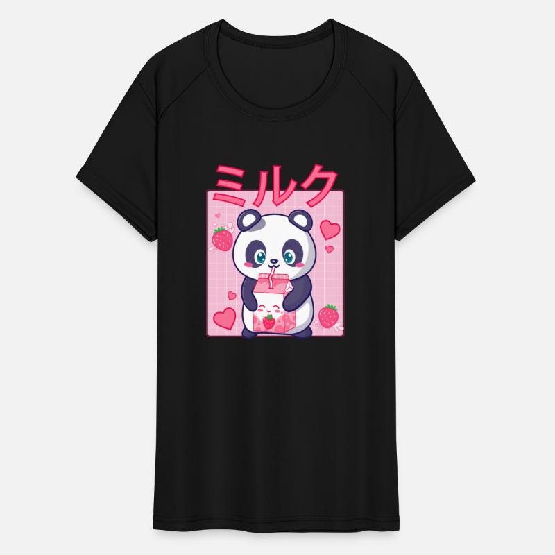 Kawaii Panda Strawberry Milk Shake Carton Japanese