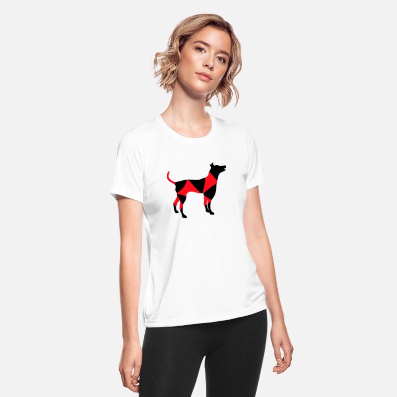 Large Dog Silhouette Dangerous Cool Pattern Design