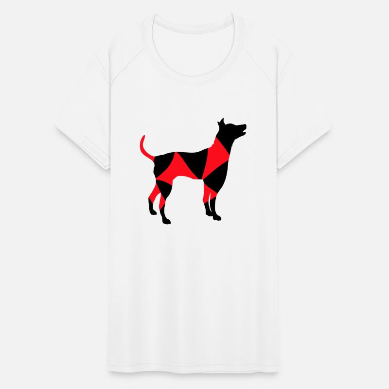 Large Dog Silhouette Dangerous Cool Pattern Design