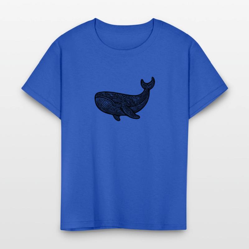 Large Swimming Whale Vintage Sea Animal