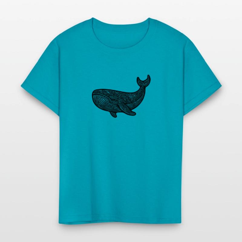 Large Swimming Whale Vintage Sea Animal