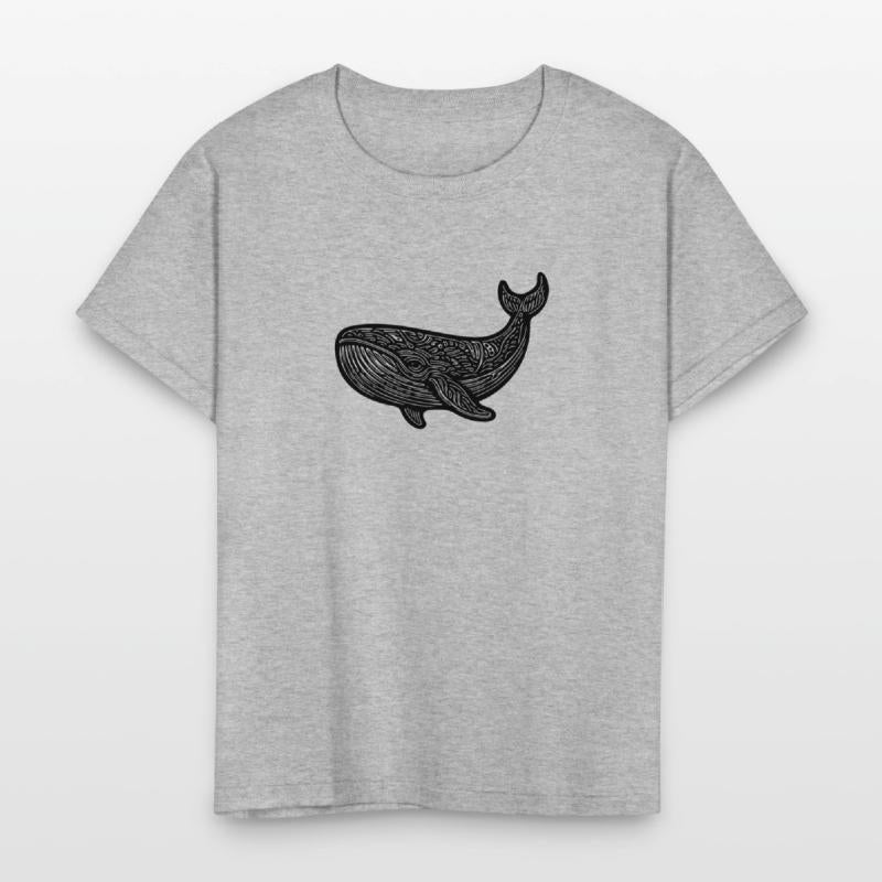 Large Swimming Whale Vintage Sea Animal