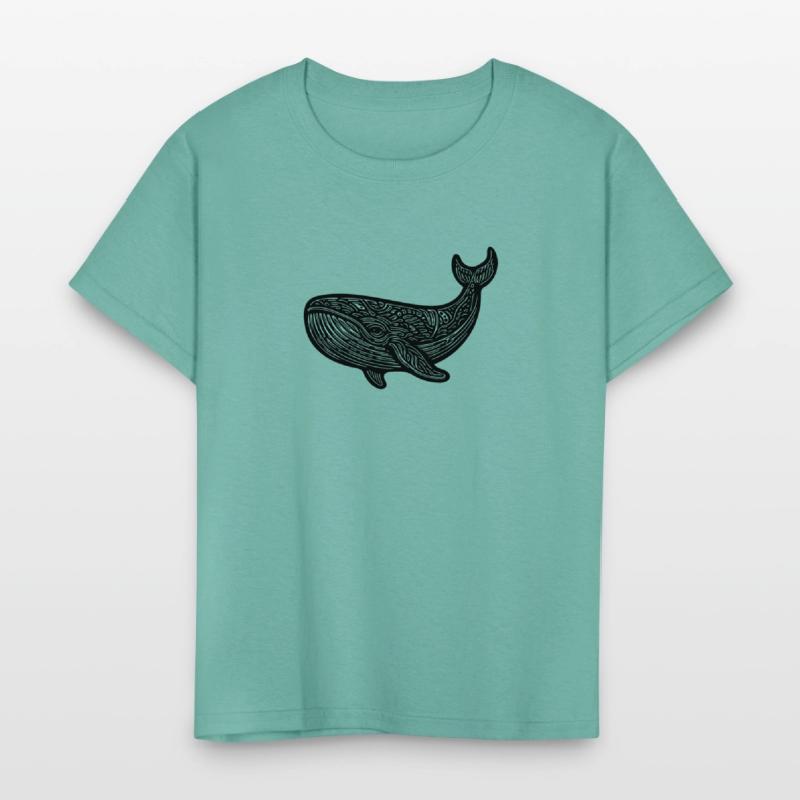 Large Swimming Whale Vintage Sea Animal