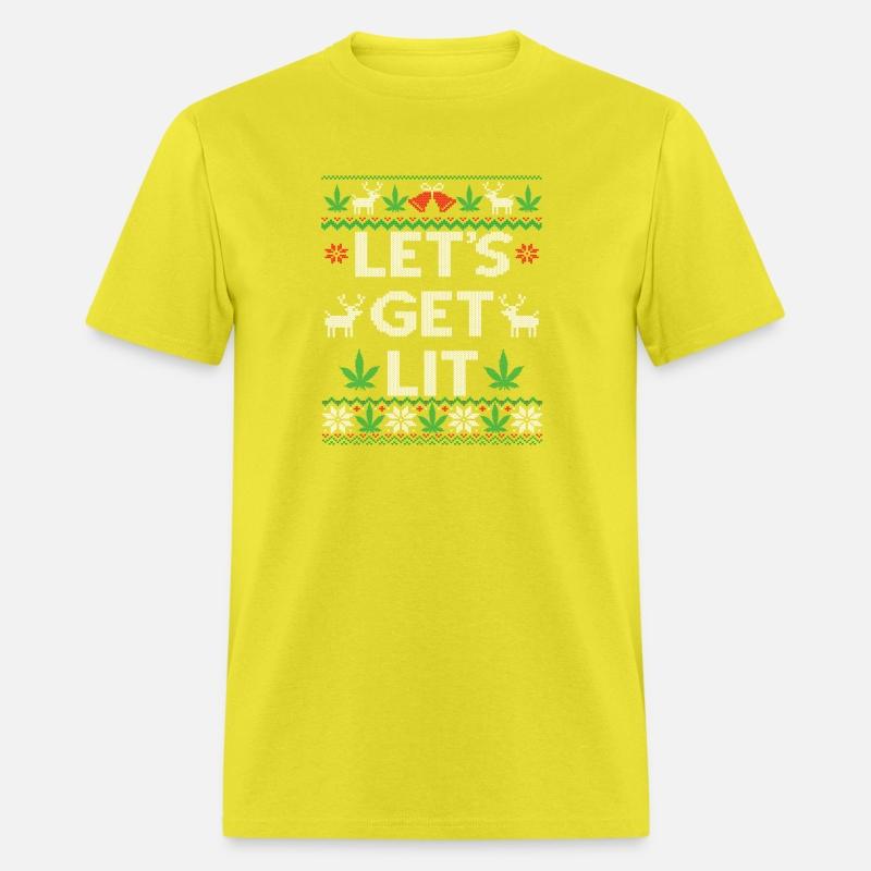 Let'S Get Lit Marijuana Leaf Weed Cannabis Ugly