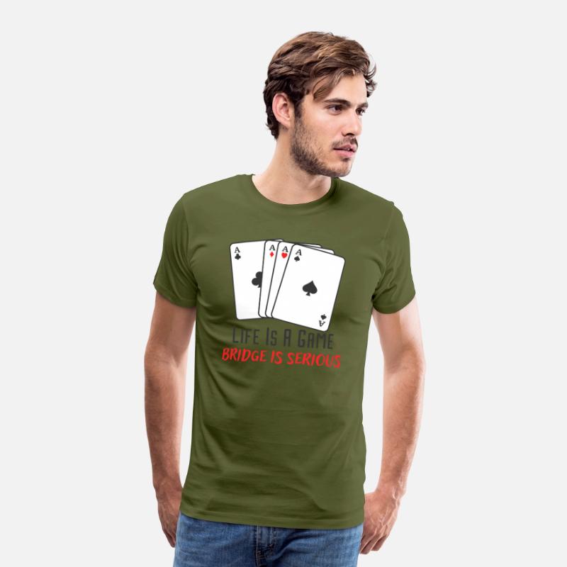 Life Is A Game Bridge Is Serious Card Player