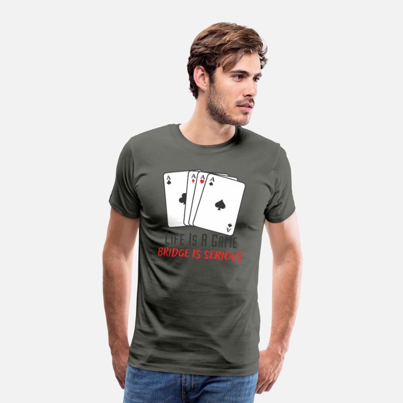 Life Is A Game Bridge Is Serious Card Player