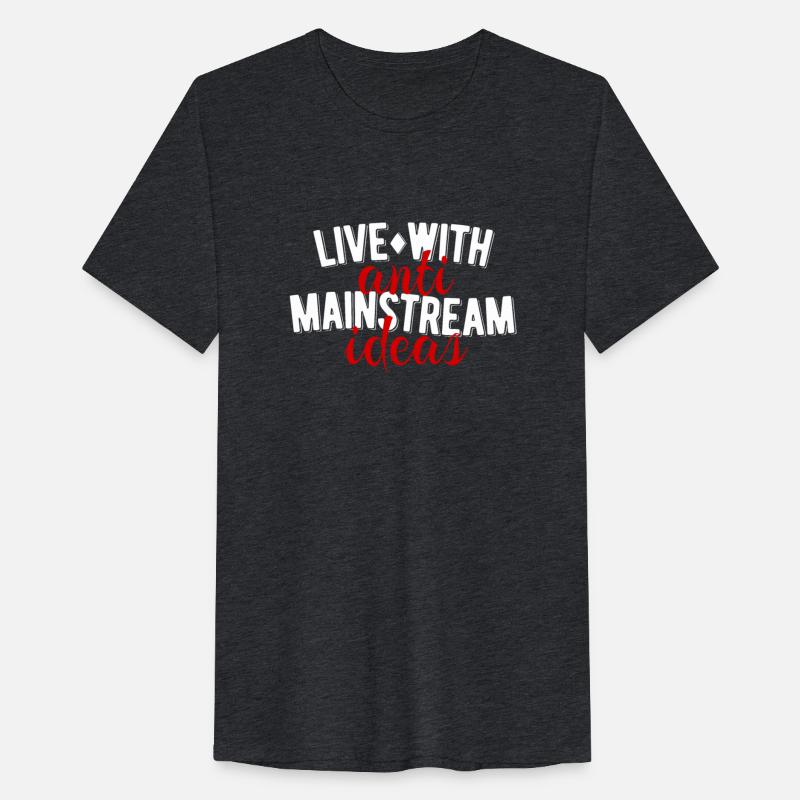 Live with anti mainstream ideas motivation quote