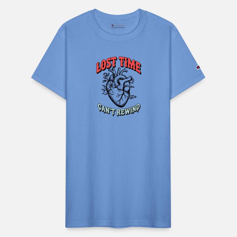 Lost Time Can’t Rewind – Retro Grunge Heart