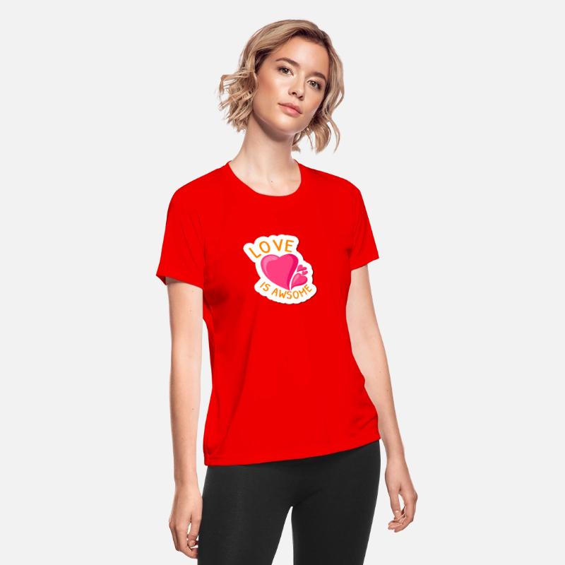 Love is awesome heart cute design