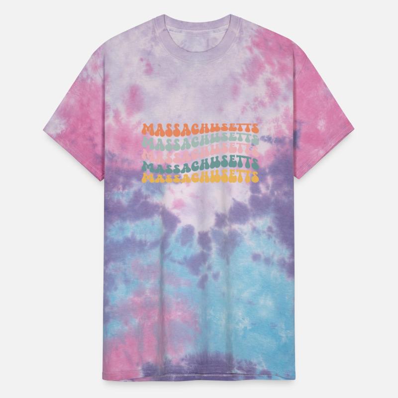 Massachusetts State Bay Stater Pride Groovy Retro