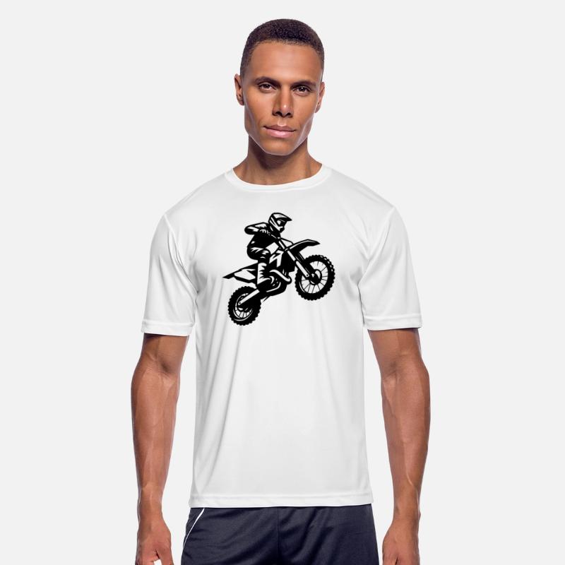 Men Motorsport Offroad Enduro Machine Jump