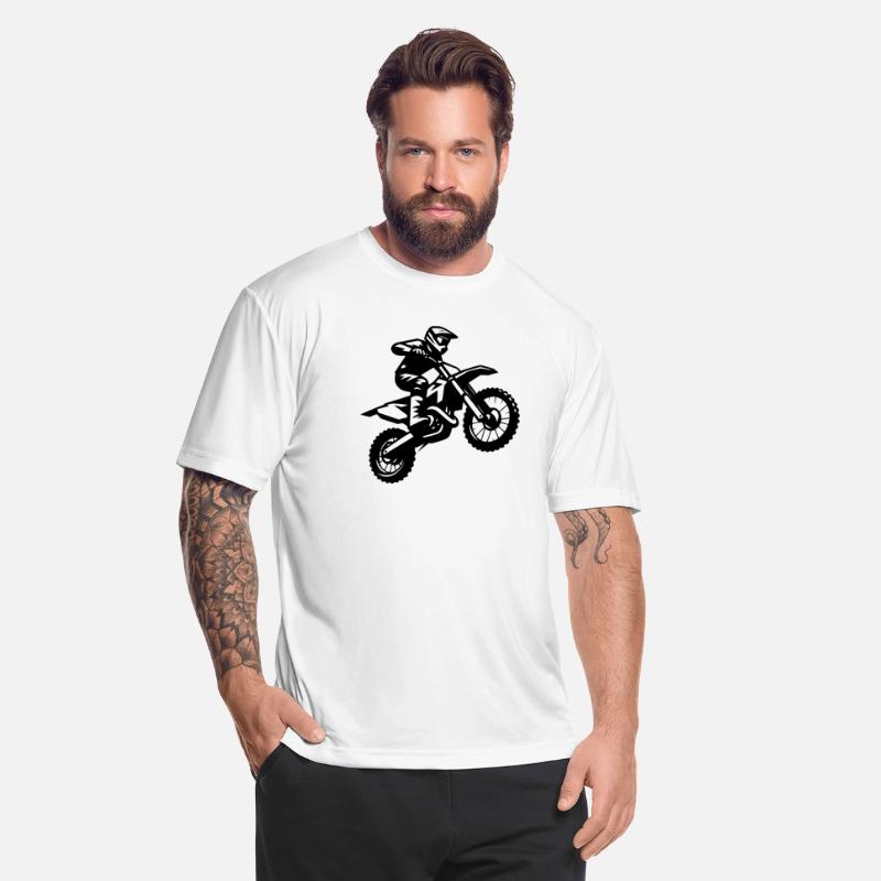 Men Motorsport Offroad Enduro Machine Jump