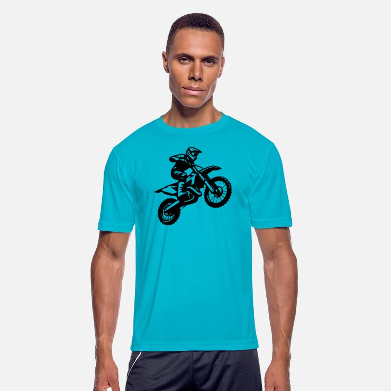 Men Motorsport Offroad Enduro Machine Jump