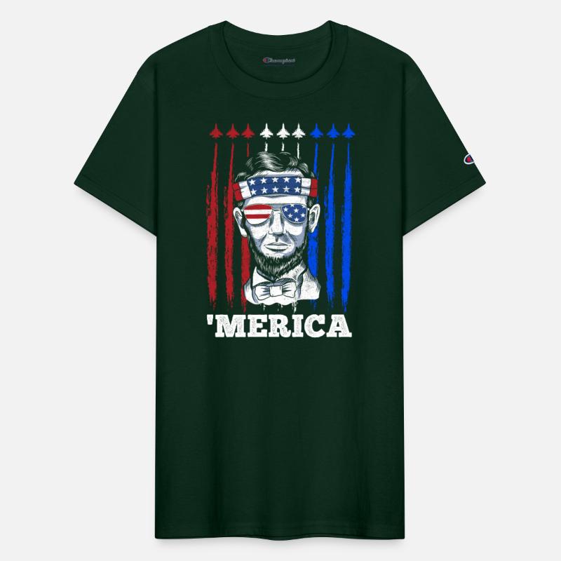 Merica Lincoln Independence Day Party Patriots