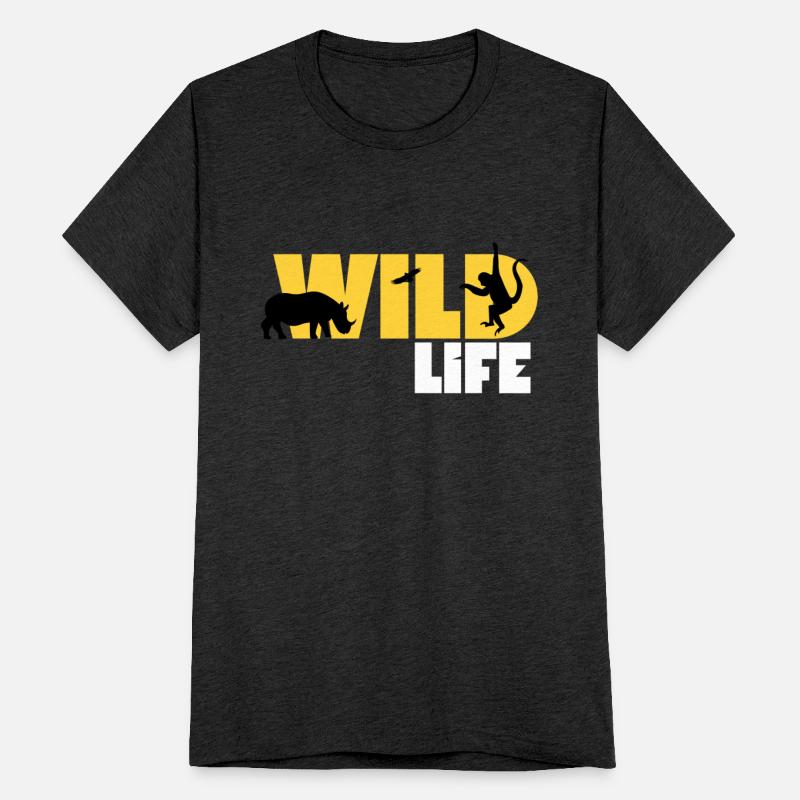 Minimalist Black and Yellow Wild Life T-Shirt