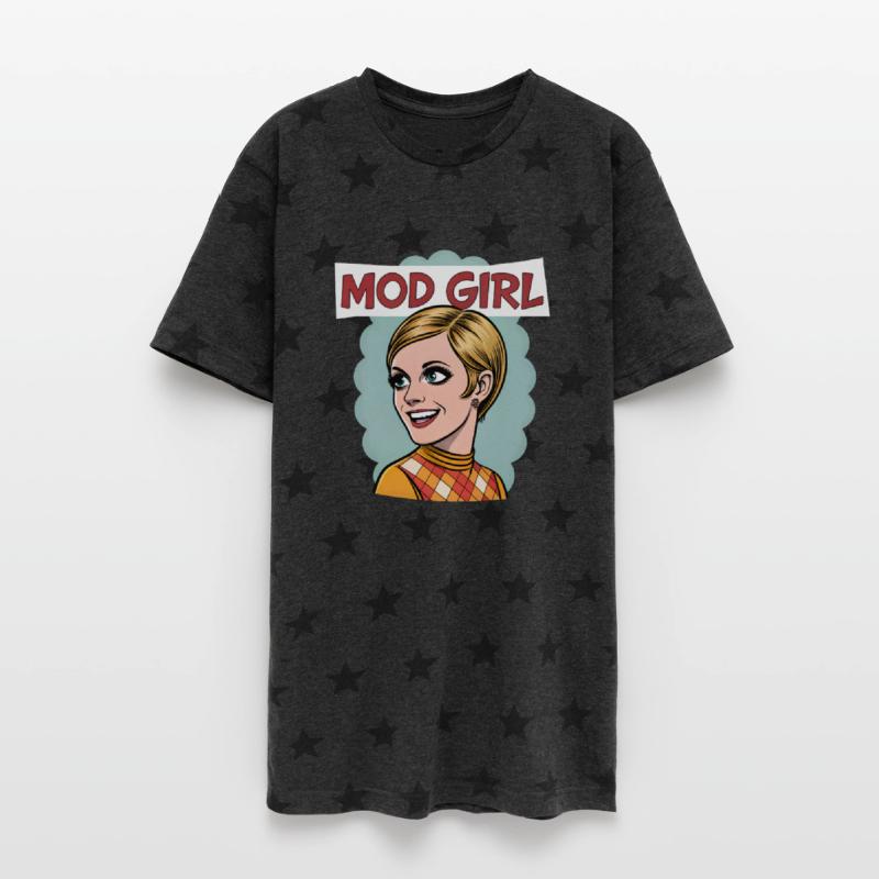 Mod Girl Twiggy Style Eyes Retro 60s