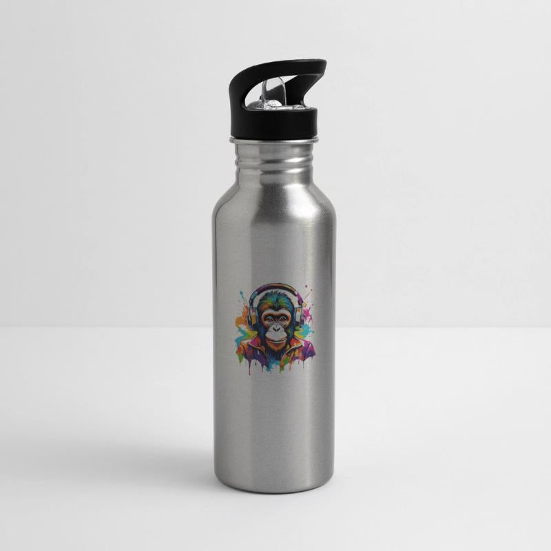 Monkey in headphones