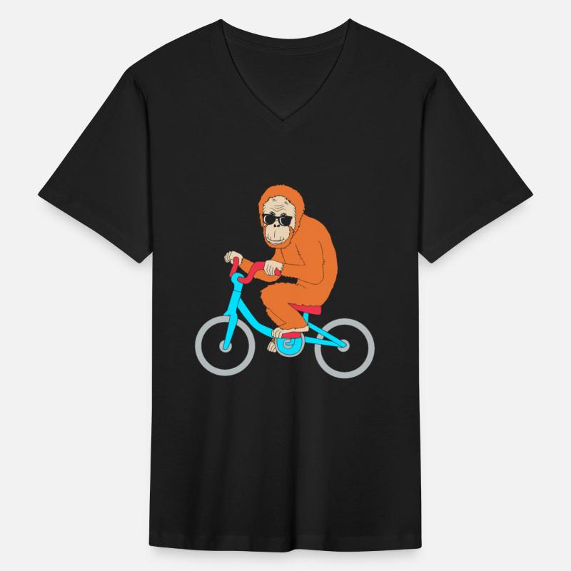 Monkey Riding A Bike Funny Ape Orangutan