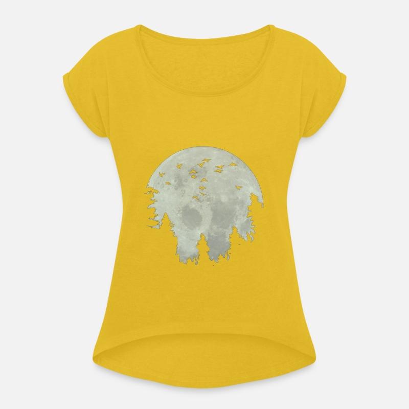 Moon, Forest, Birds, Moonlight, Full Moon, Tree