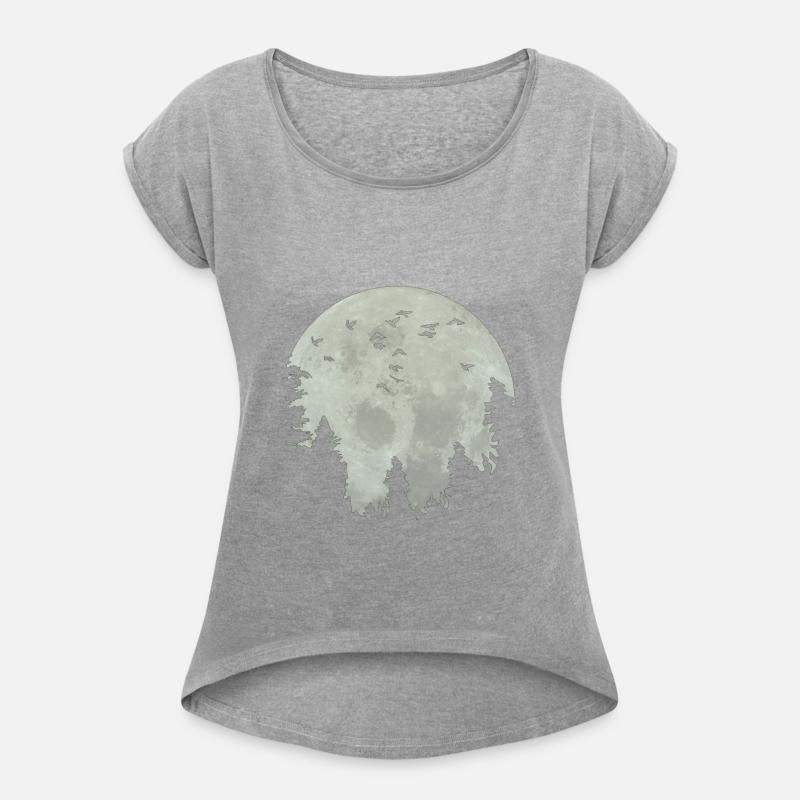 Moon, Forest, Birds, Moonlight, Full Moon, Tree