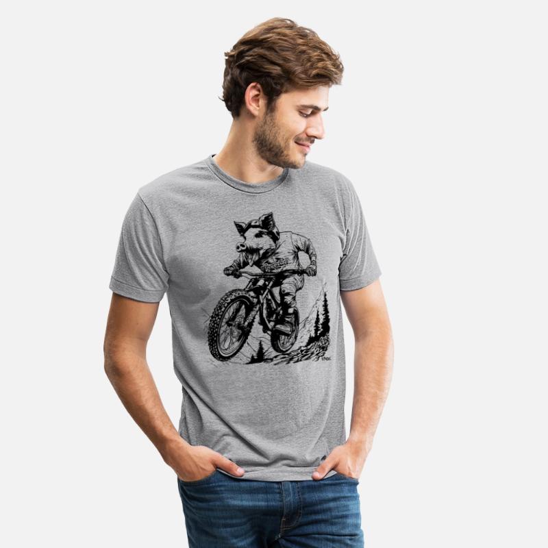 Mountain Bike Riding Like a Pig