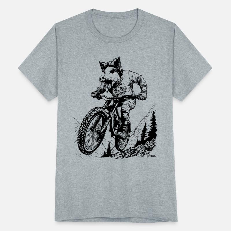 Mountain Bike Riding Like a Pig