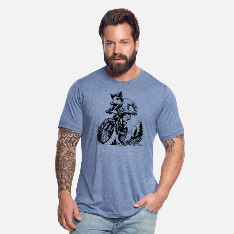 Mountain Bike Riding Like a Pig