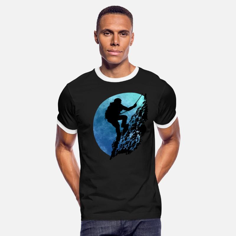 Mountain climber on wall (Blue)