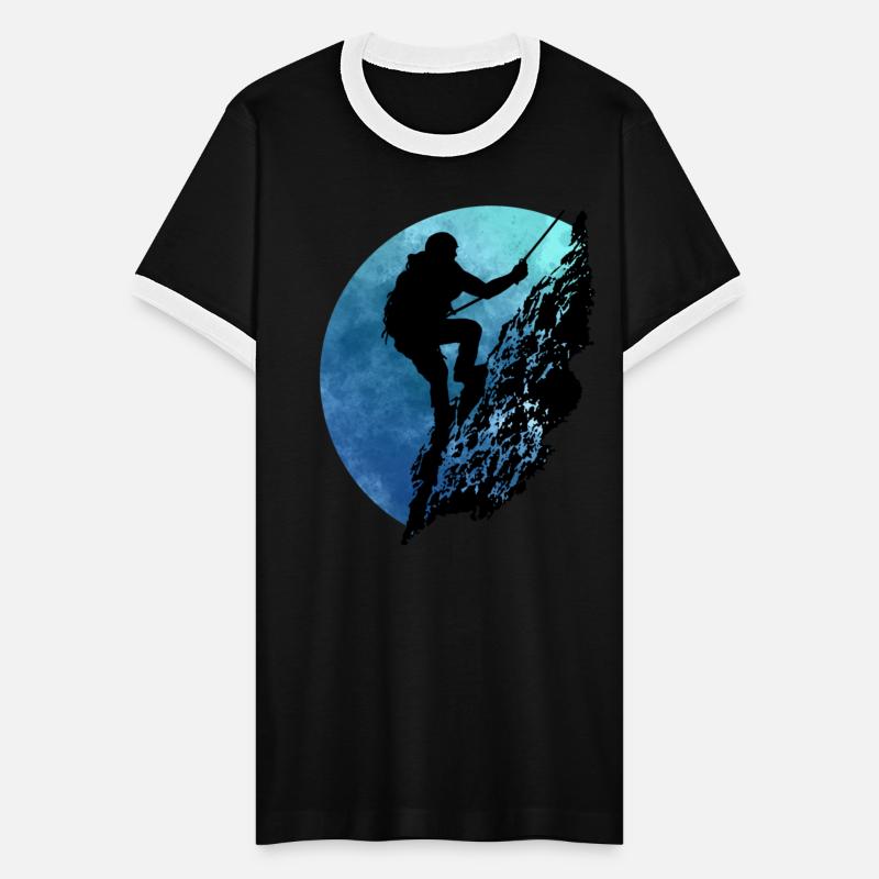 Mountain climber on wall (Blue)