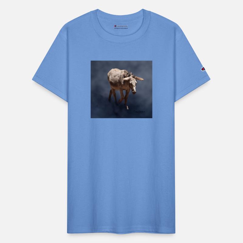 Mule on Smokey Gray Background