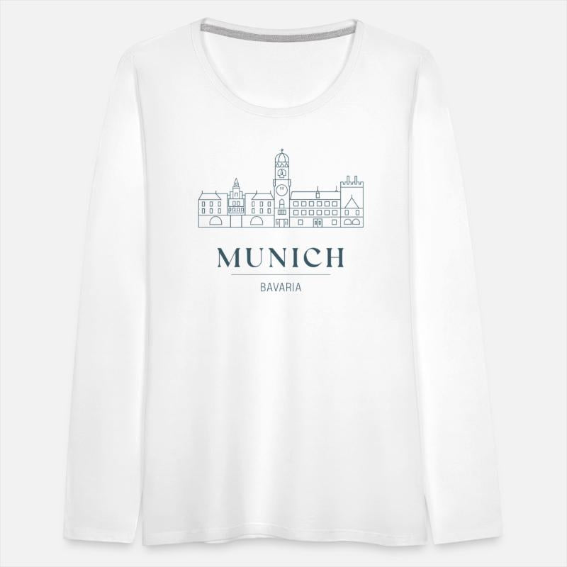 Munich Germany Bavaria Souvenir Skyline Design
