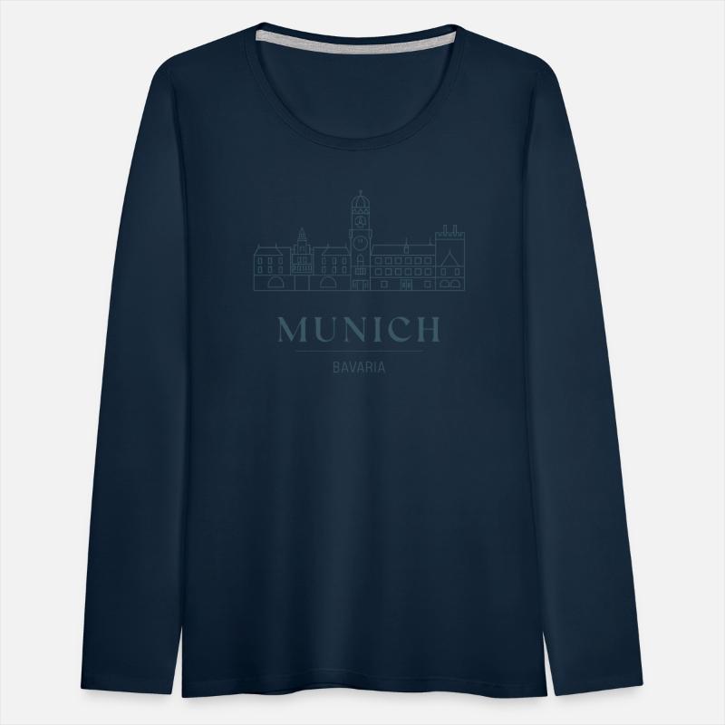 Munich Germany Bavaria Souvenir Skyline Design
