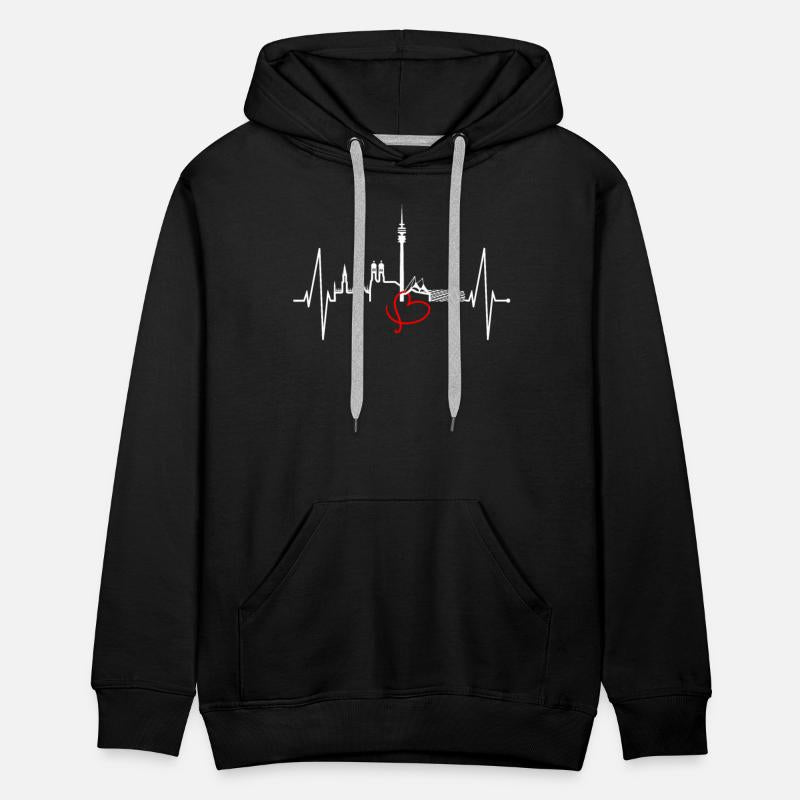 Munich Skyline Heartbeat Bavarian Oktoberfest Gift