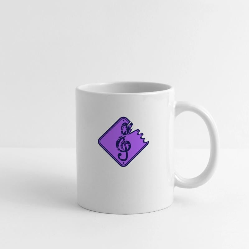 Music Clef Note Road Sign Warning Vintage Retro