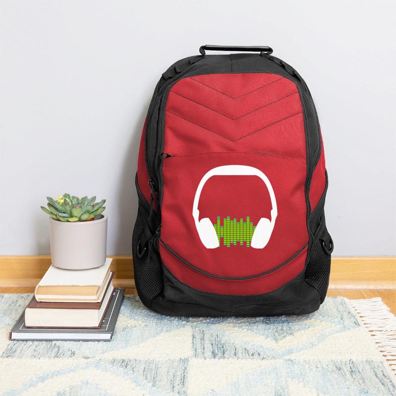 Music Love Headphone Equalizer Wave Bars Party