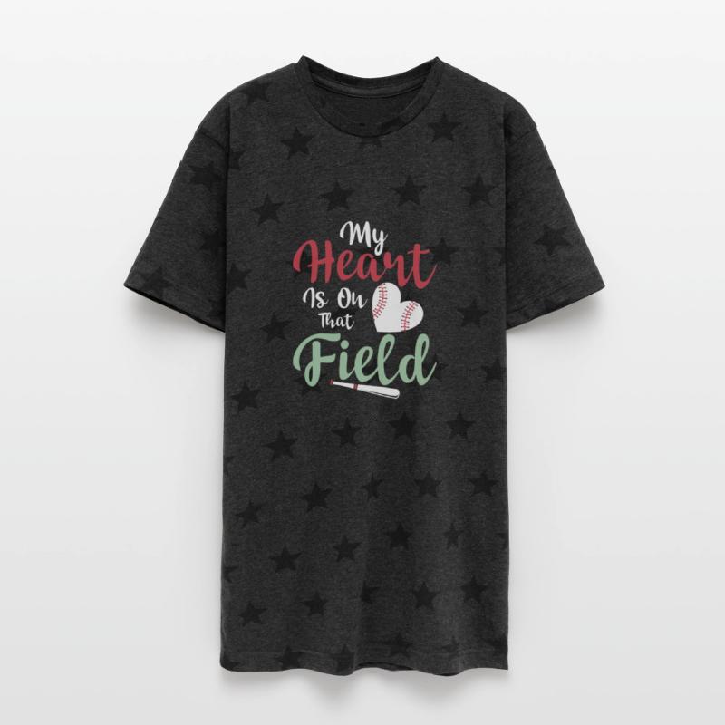 My Heart Is On That Field Baseball Sport Fan