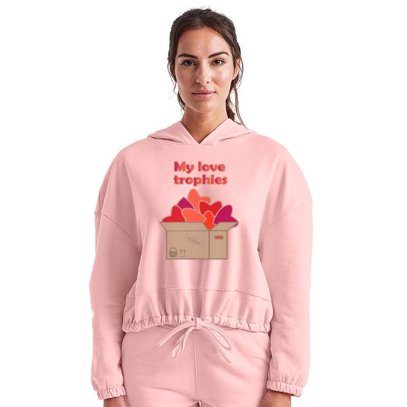 My love trophies in box full of hearts