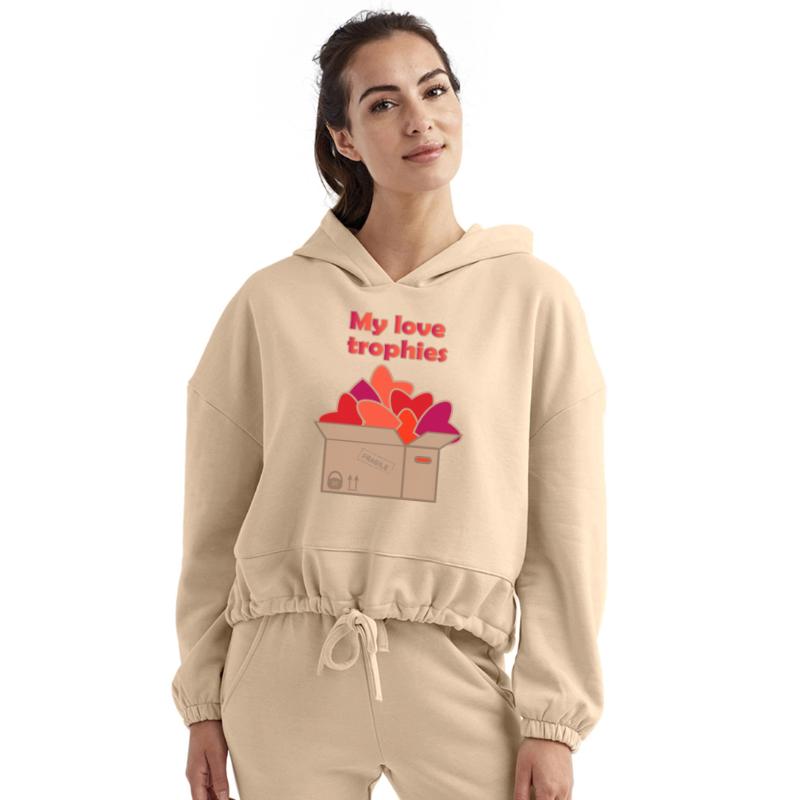 My love trophies in box full of hearts