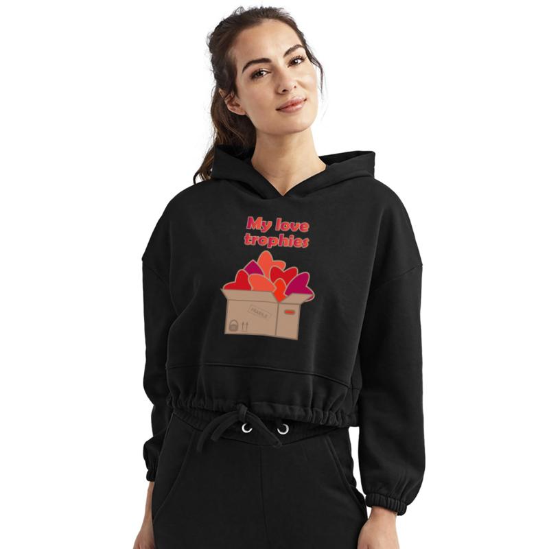 My love trophies in box full of hearts