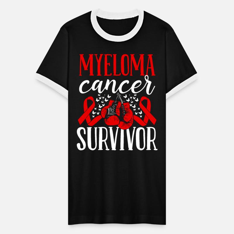Myeloma Cancer Awareness Ribbon Gloves Survivor