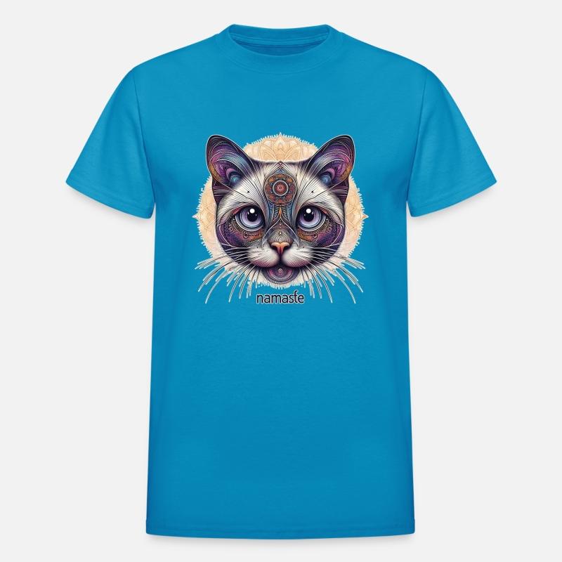 Mystical Namaste Cat: A Spiritual Journey Mandala