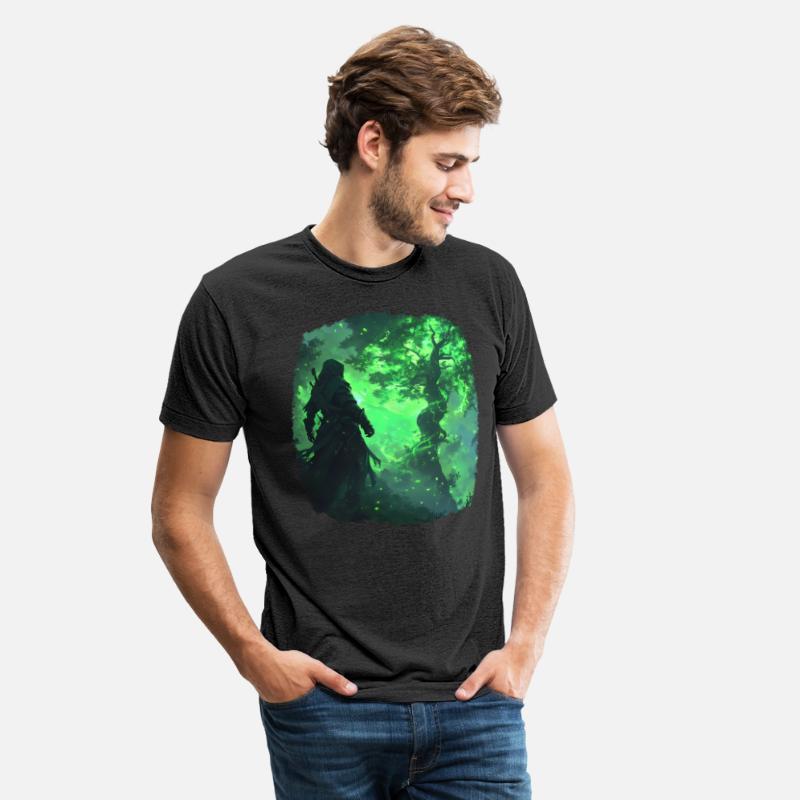 Mystical Scene With A Green Powerful Tree