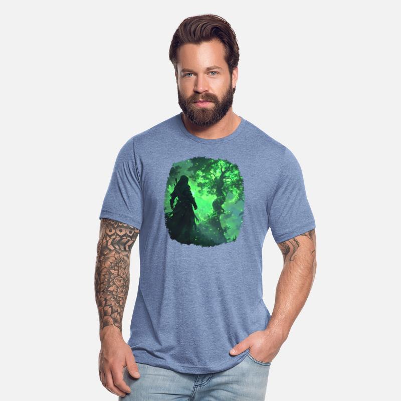 Mystical Scene With A Green Powerful Tree