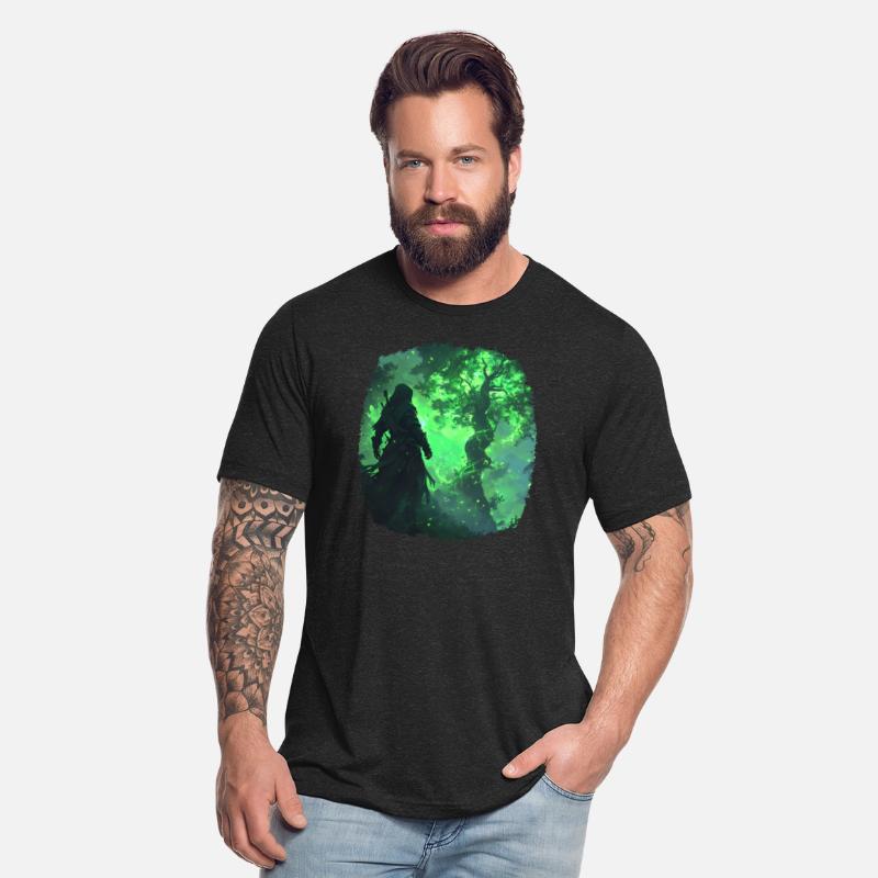 Mystical Scene With A Green Powerful Tree