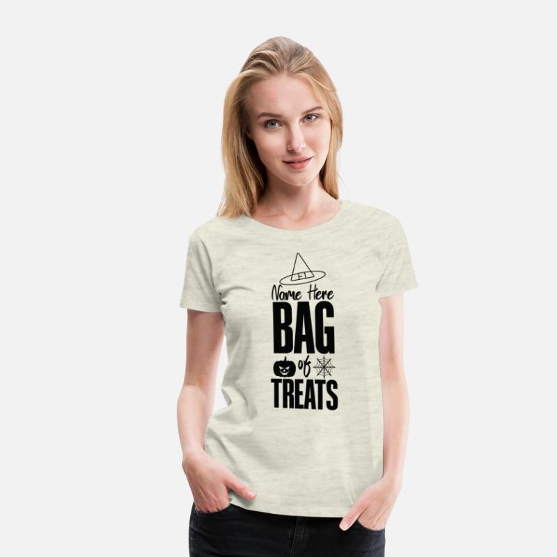 Name here bag of treats T shirt