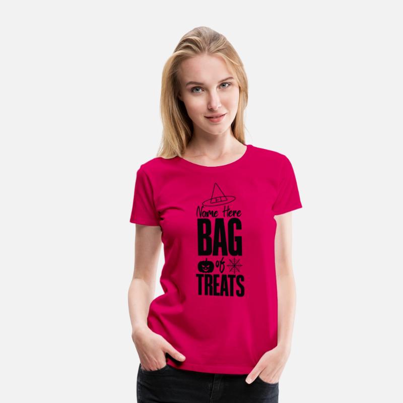 Name here bag of treats T shirt
