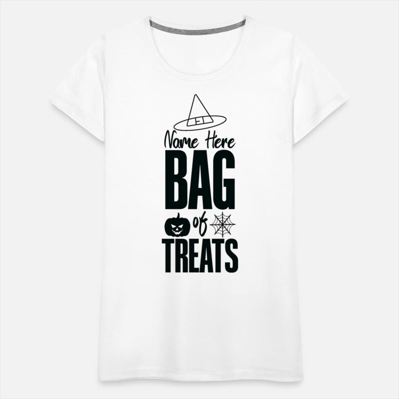 Name here bag of treats T shirt